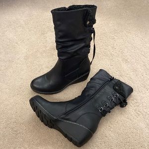 Black boots